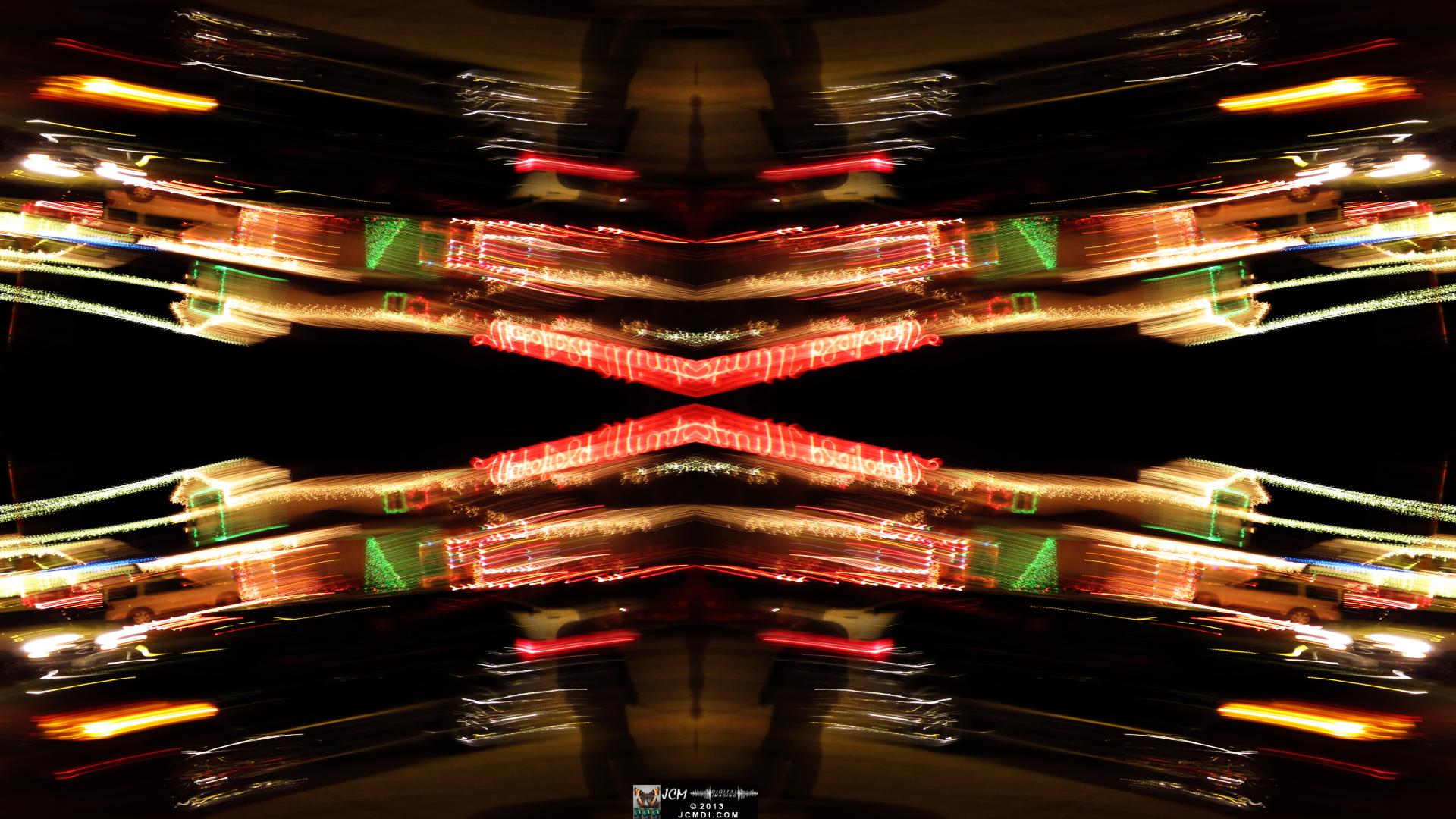 Wakefield Holiday Lightshow 2013 Quadroscopic long exposure artwork